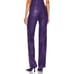 Cult Naked Killa Vegan Leather Trouser Pants High Rise Straight Leg Purple Sz S