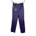 Cult Naked Killa Vegan Leather Trouser Pants High Rise Straight Leg Purple Sz S