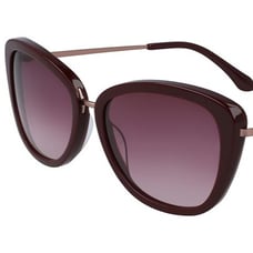 NEW Draper James DJ 7006 604 Merlot Sunglasses with Rose Lenses & DJ Case