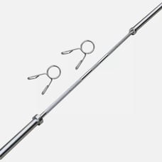 Chrome Olympic Barbell Lifting Bar Weight Workout Gym Bench Workout 39.46 LB
