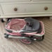 Multi-Function Single Doll Pram & Stroller – Gray/Pink