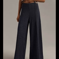 Anthropologie knit wide leg trouser
