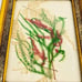 Vintage Botanical Art Yellow Gold Gilt Pickled