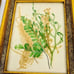 Vintage Botanical Art Yellow Gold Gilt Pickled