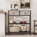 29.5 Narrow Console Table with 2 Fabric Drawers Greige