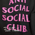 Anti Social Social Club x Paul Frank Circles Black Long Sleeve Hoodie Graphic S
