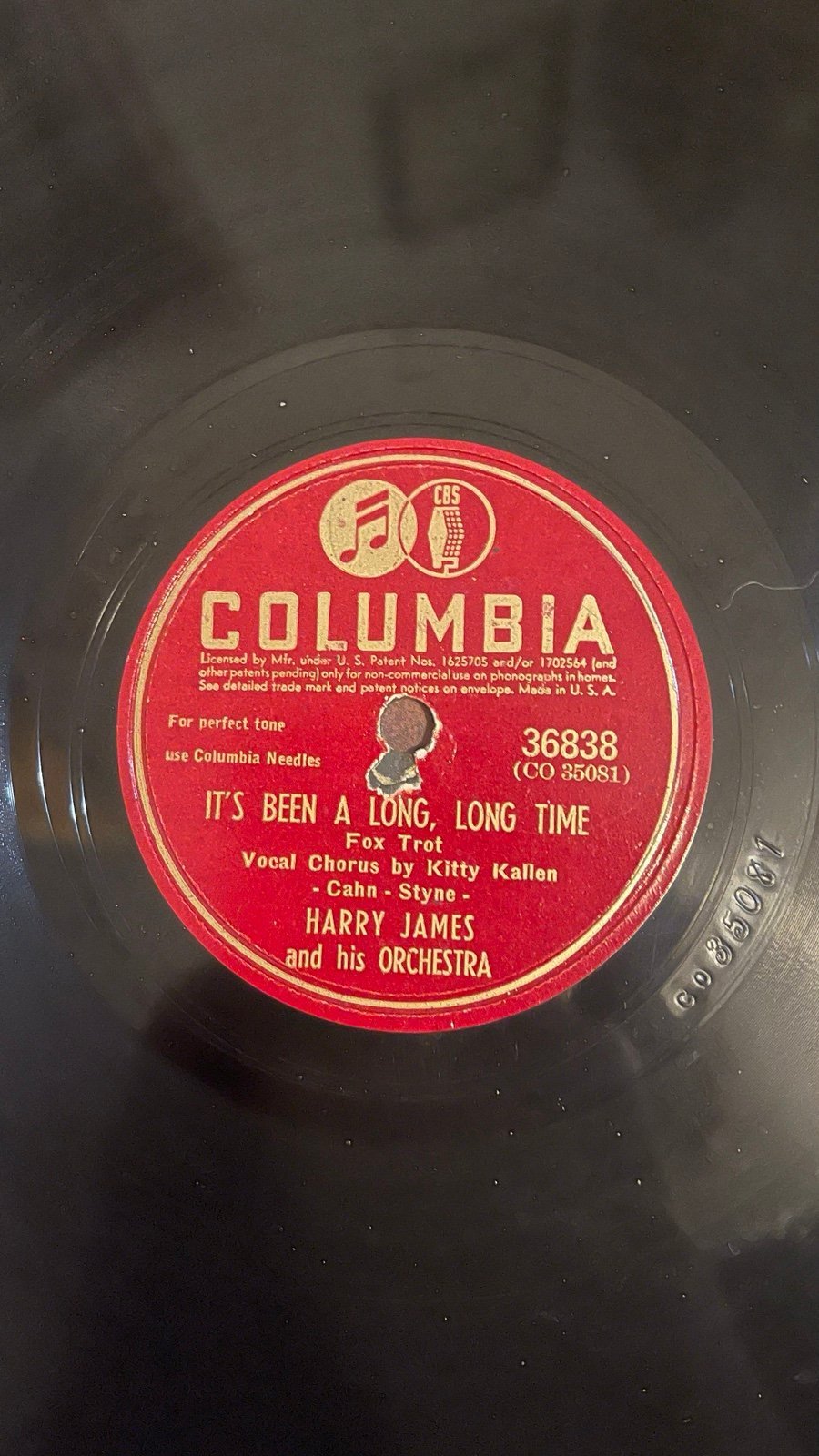 Captain America long long time song, Columbia record