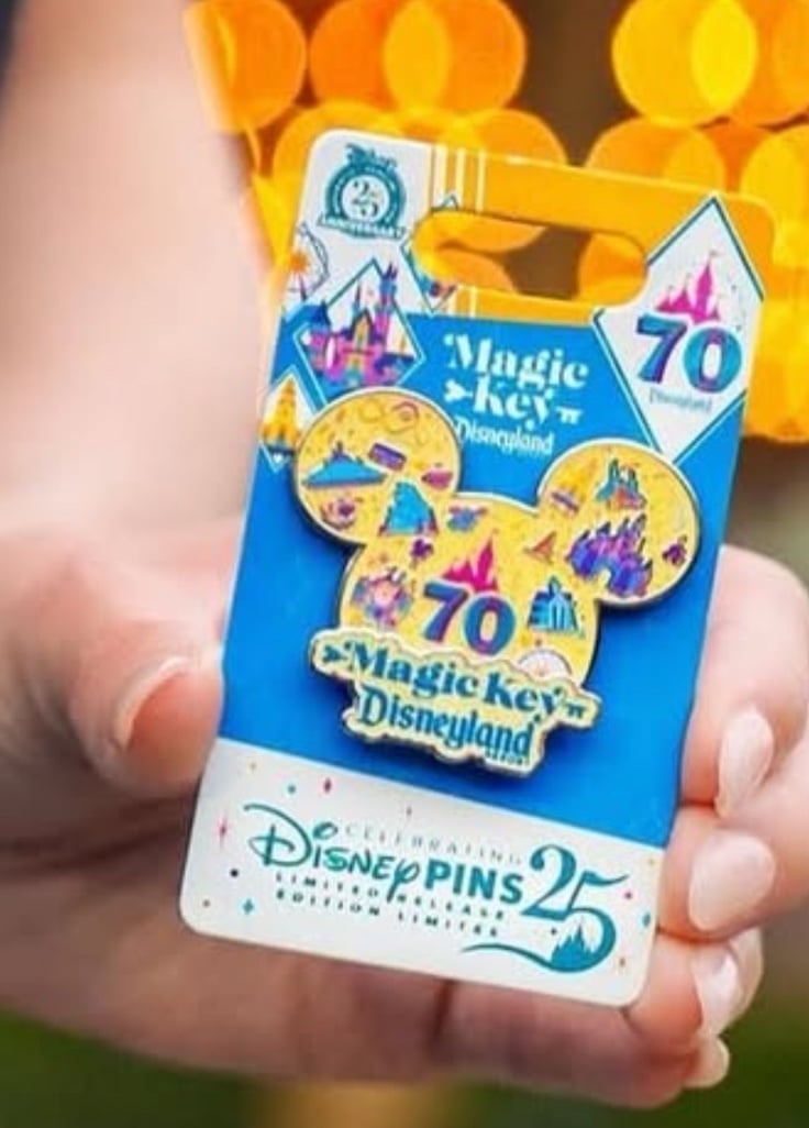 Disney Parks Disneyland 70th Anniversary Magic Key Pin