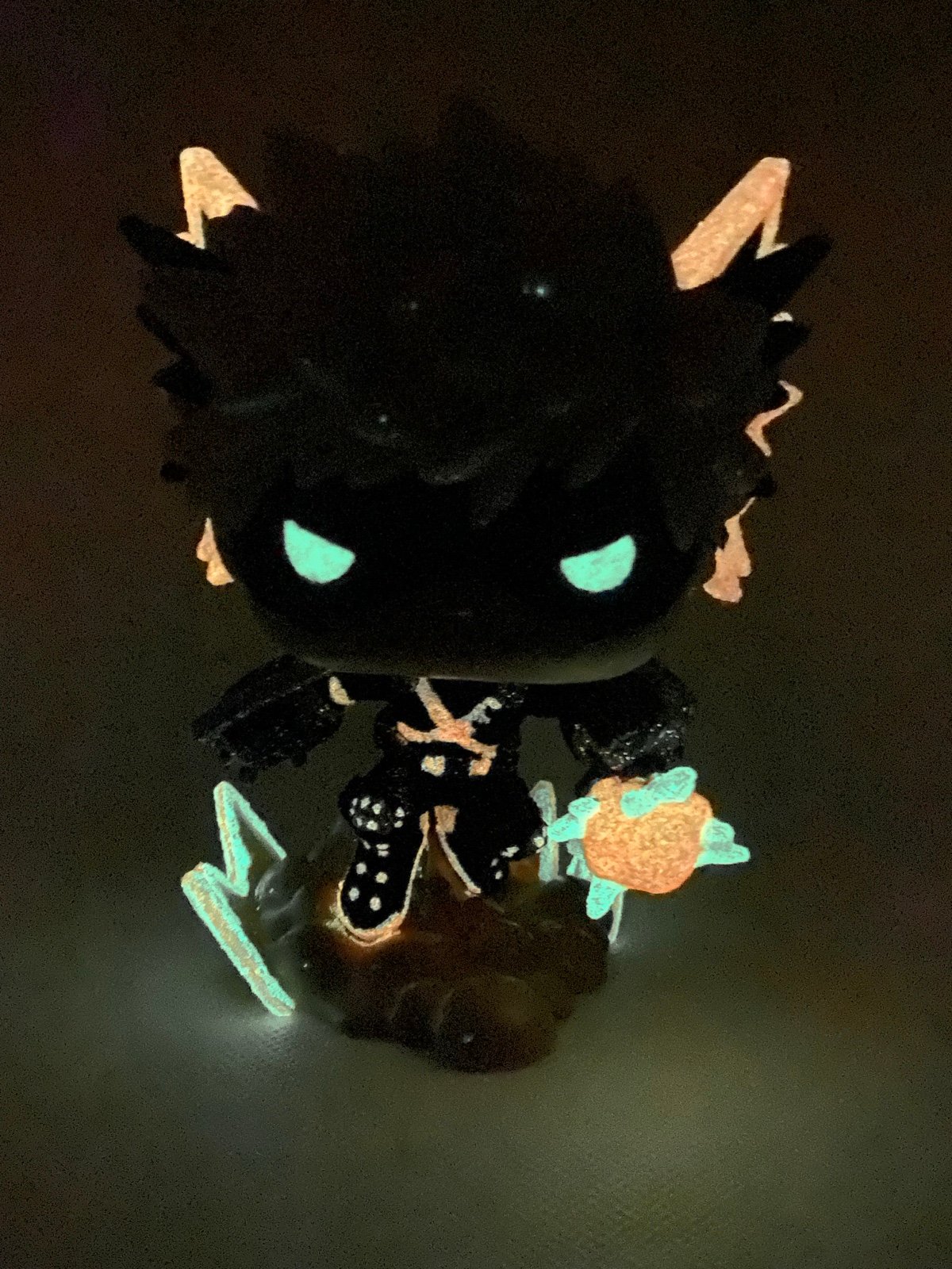 Sparkled by Squirrelly Custom Katsuki Bakugo Glitter, Glow & Blacklight Reactive