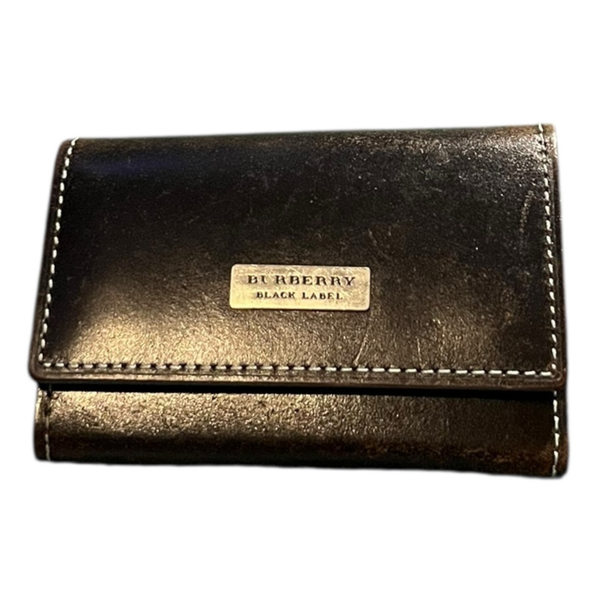 Burberry Black Label leather key case with six hooks for keys RARE
