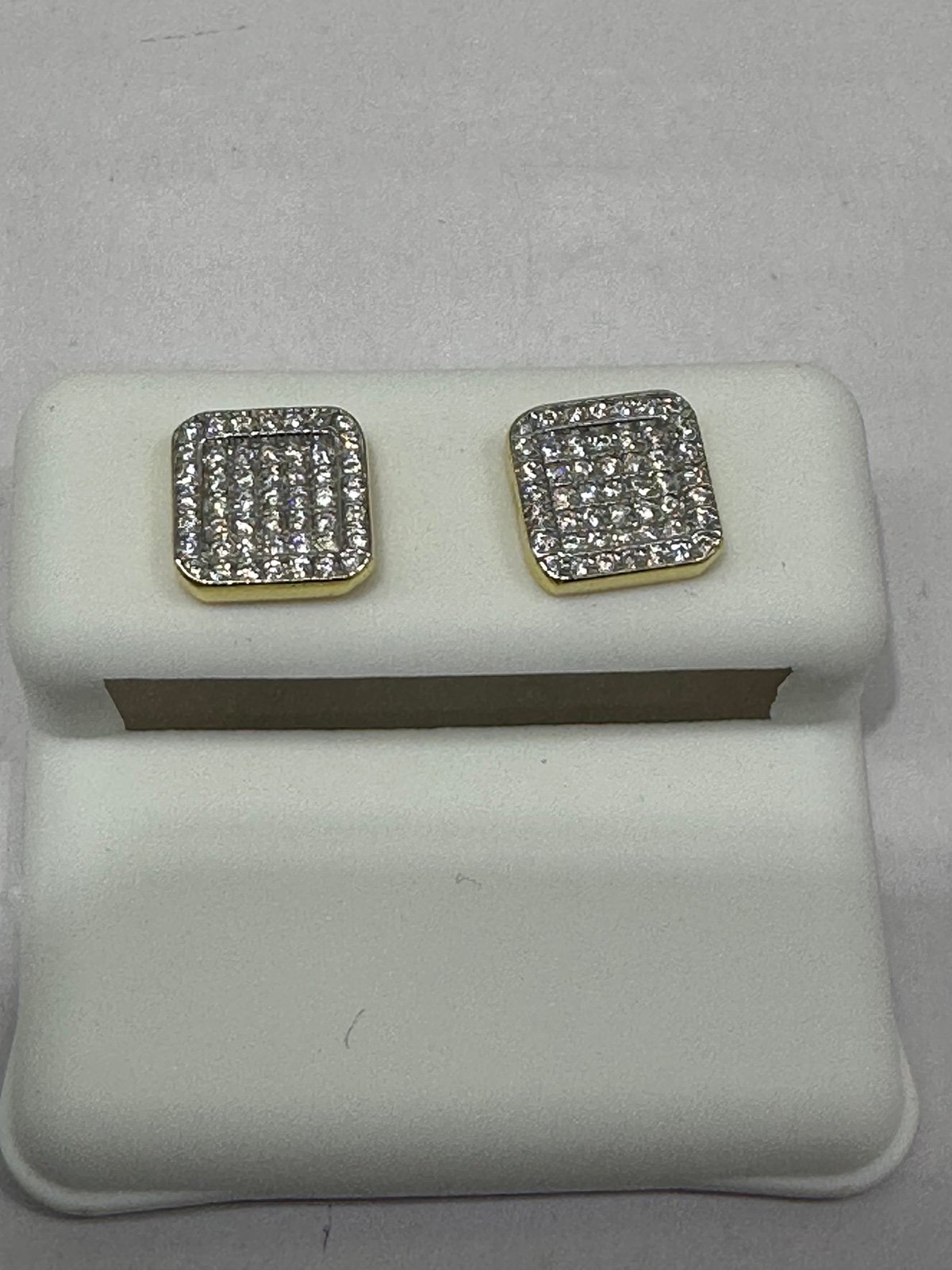 IMITED TIME MEGA SALE! 14K Gold Sterling Silver Earrings Moisanite Passes Diamo