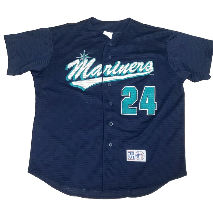 Ken Griffey Jr Jersey Mens XL Seattle Mariners MLB Baseball #24 True Fan 1997