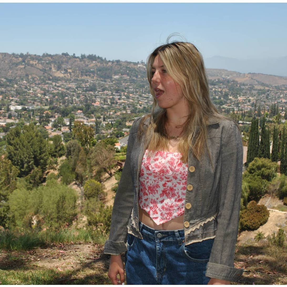 Vintage Nanette Lepore Cropped Denim Jacket- 4