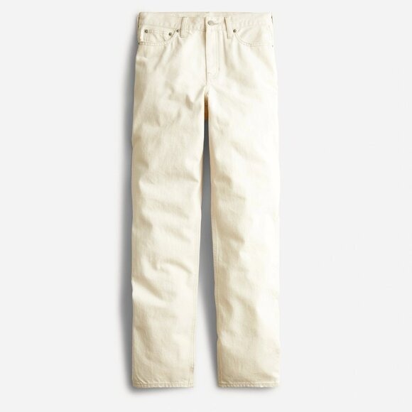 J Crew Womens Size 24 100% Cotton Slouchy Boyfriend Jeans in Ecru BD367 148