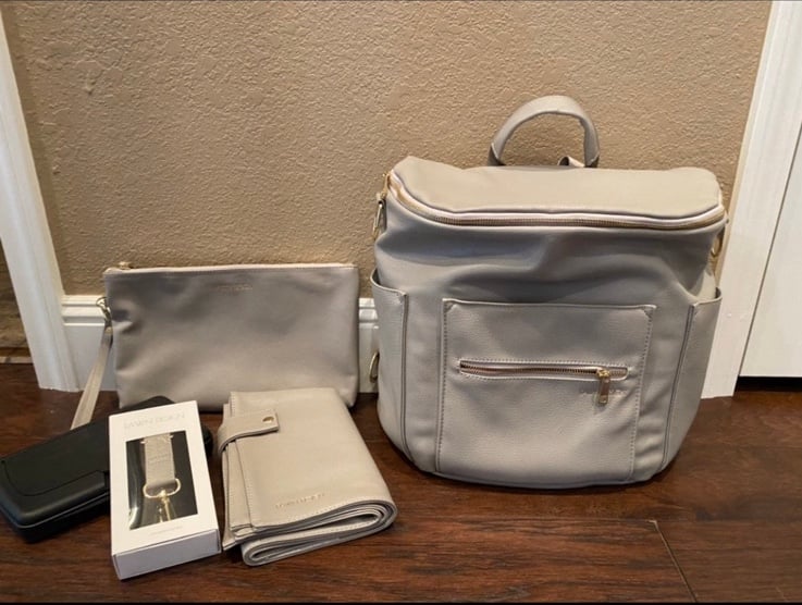 Fawn Design Diaper Bag, Original, Grey, Convertable