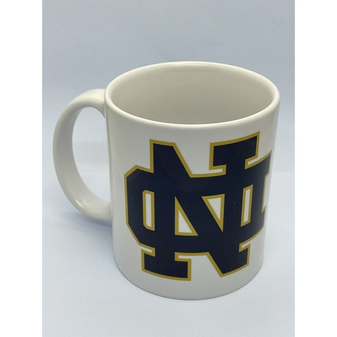 New Notre Dame Fighting Irish Coffee Tea Mug Cup - Reversed - Upside Down - Rare