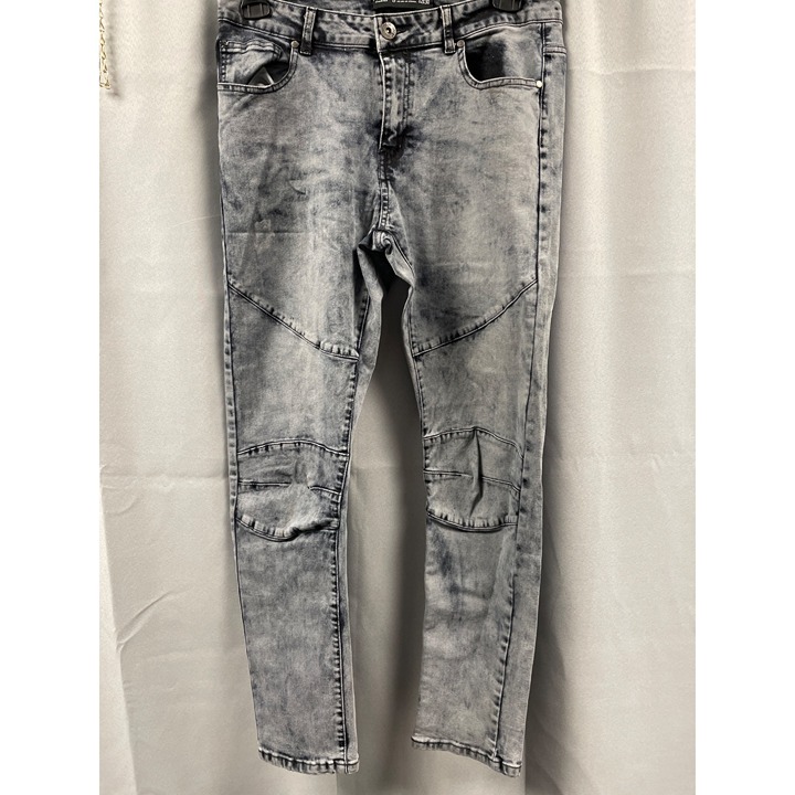 Seven Souls Men's Gray wash Jeans stretch skinny size 32 x 30 SKU 4935