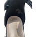 De Blossom Olie Block Heel Black Glitter Ankle Strap Women's Size 9