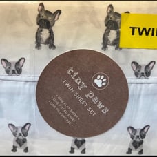 frenchie TWIN sheet set