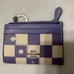 Coach Purple Checkered Cardholder
