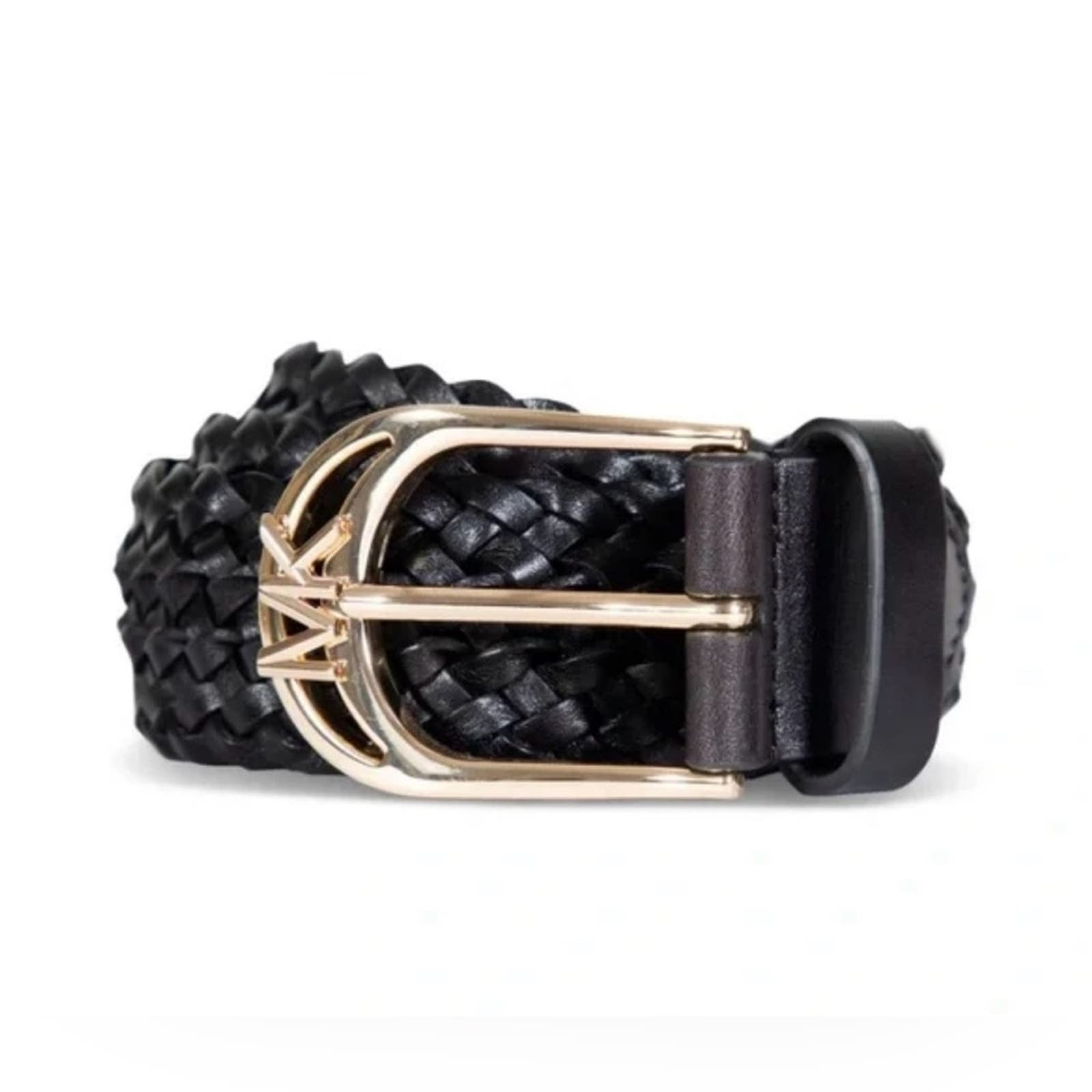 MICHAEL KORS Women's Braided Leather Belt - L/XL