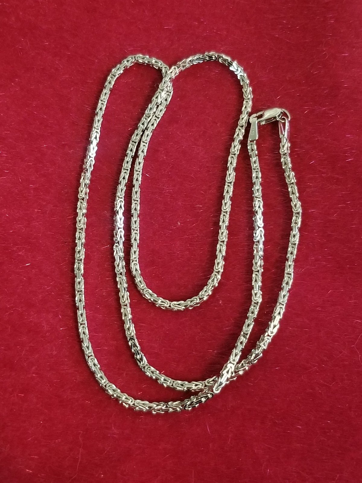 14kt White Gold Byzantine Necklace- Approximately 11.8 Grams