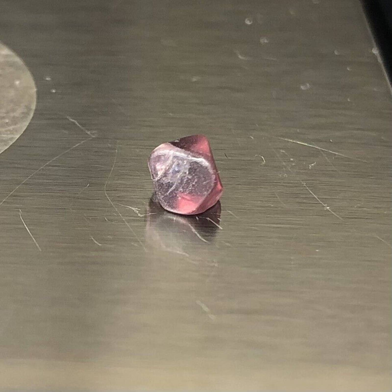 Raw Ruby Red Energy Spiritual Calming Crystal Meditation Healing Chakra .18grams