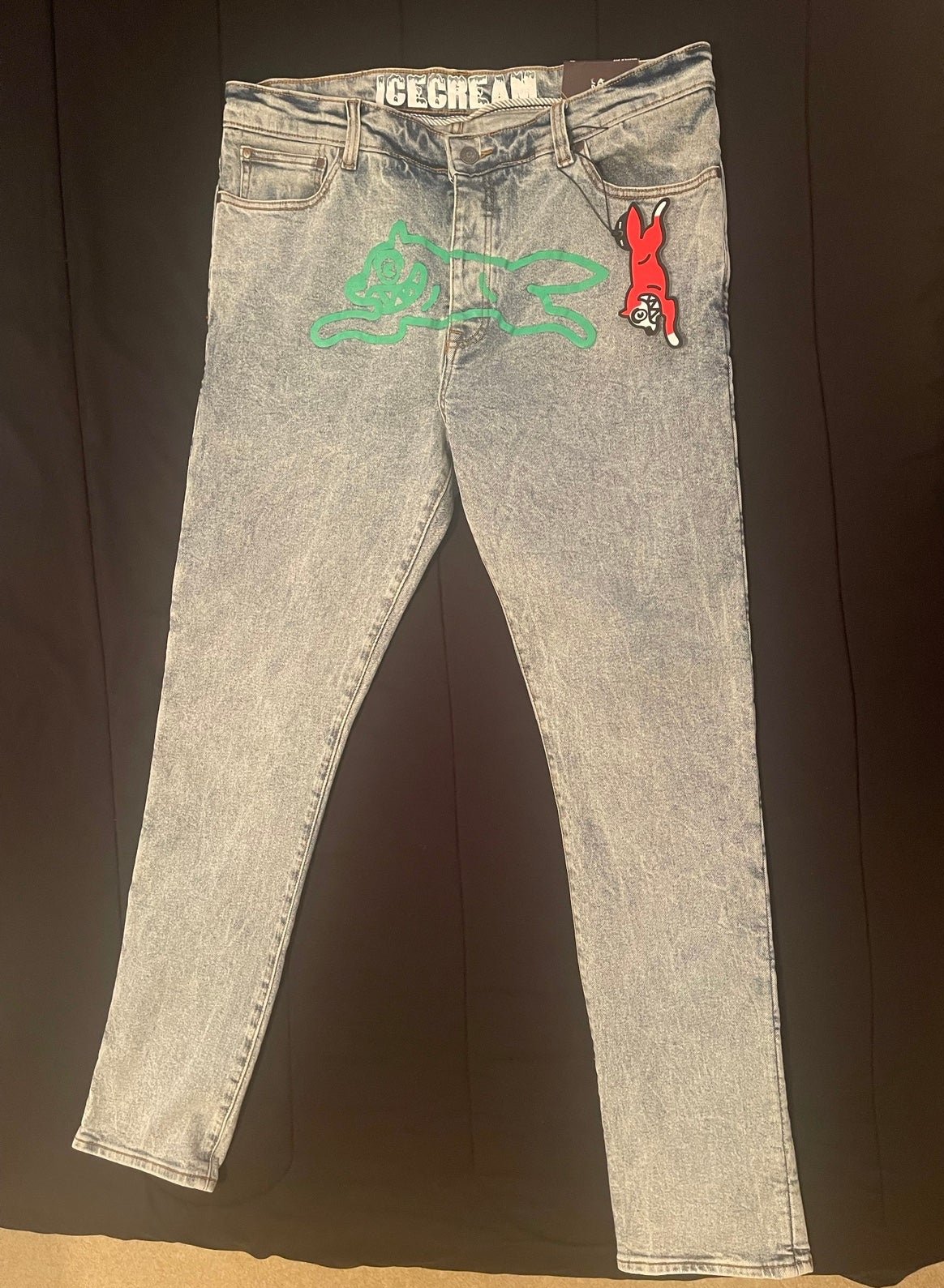 Bbcicecream LIGHT BLUE JEAN RUNNING DOG JEAN 36