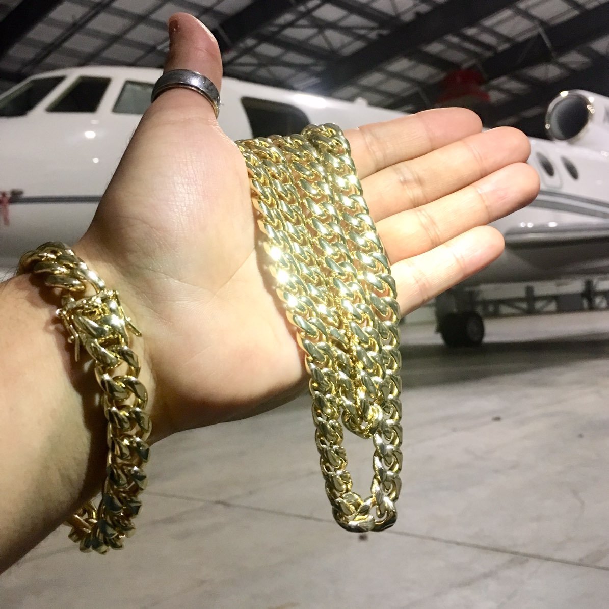 CUBAN LINK CHAIN 18K GOLD MADE IN ITALY