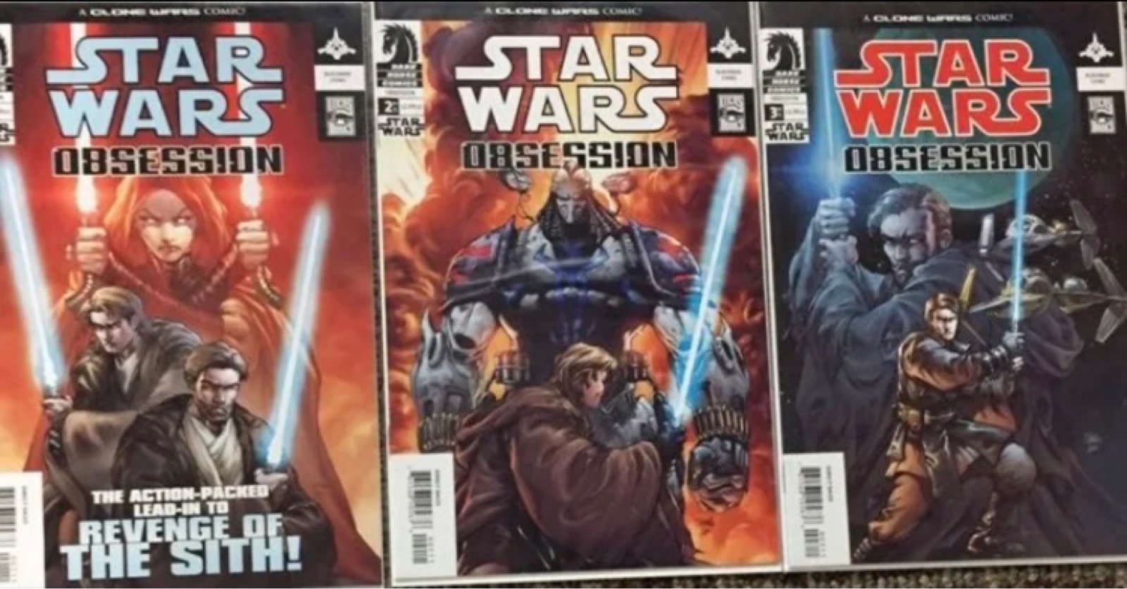 STAR WARS COMIC BOOK LOT STAR WARS OBSESSION 1 2 3