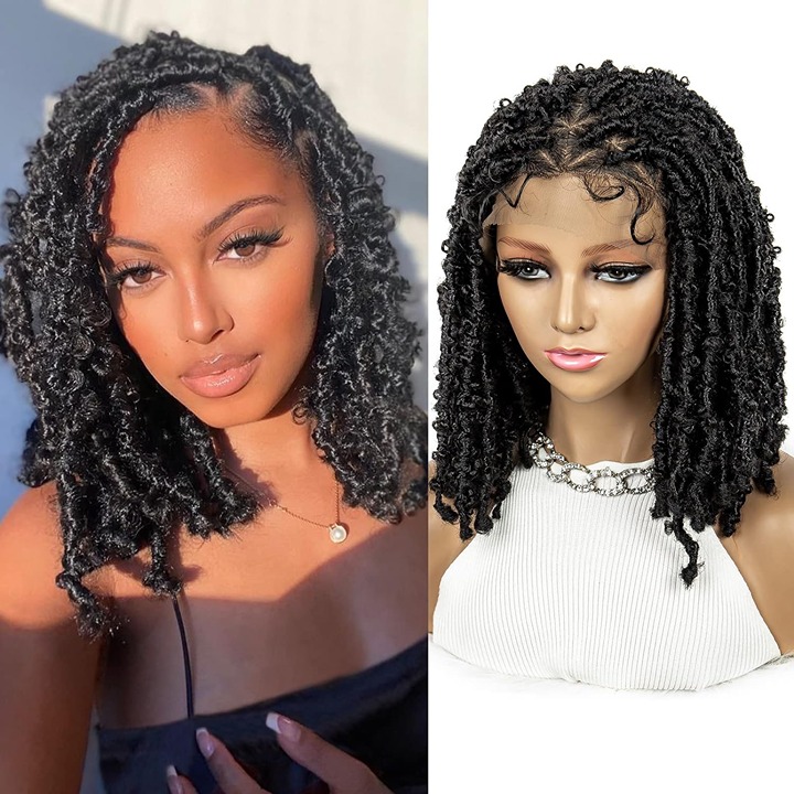 Women's braided lace wig 14 inches-RH47DW