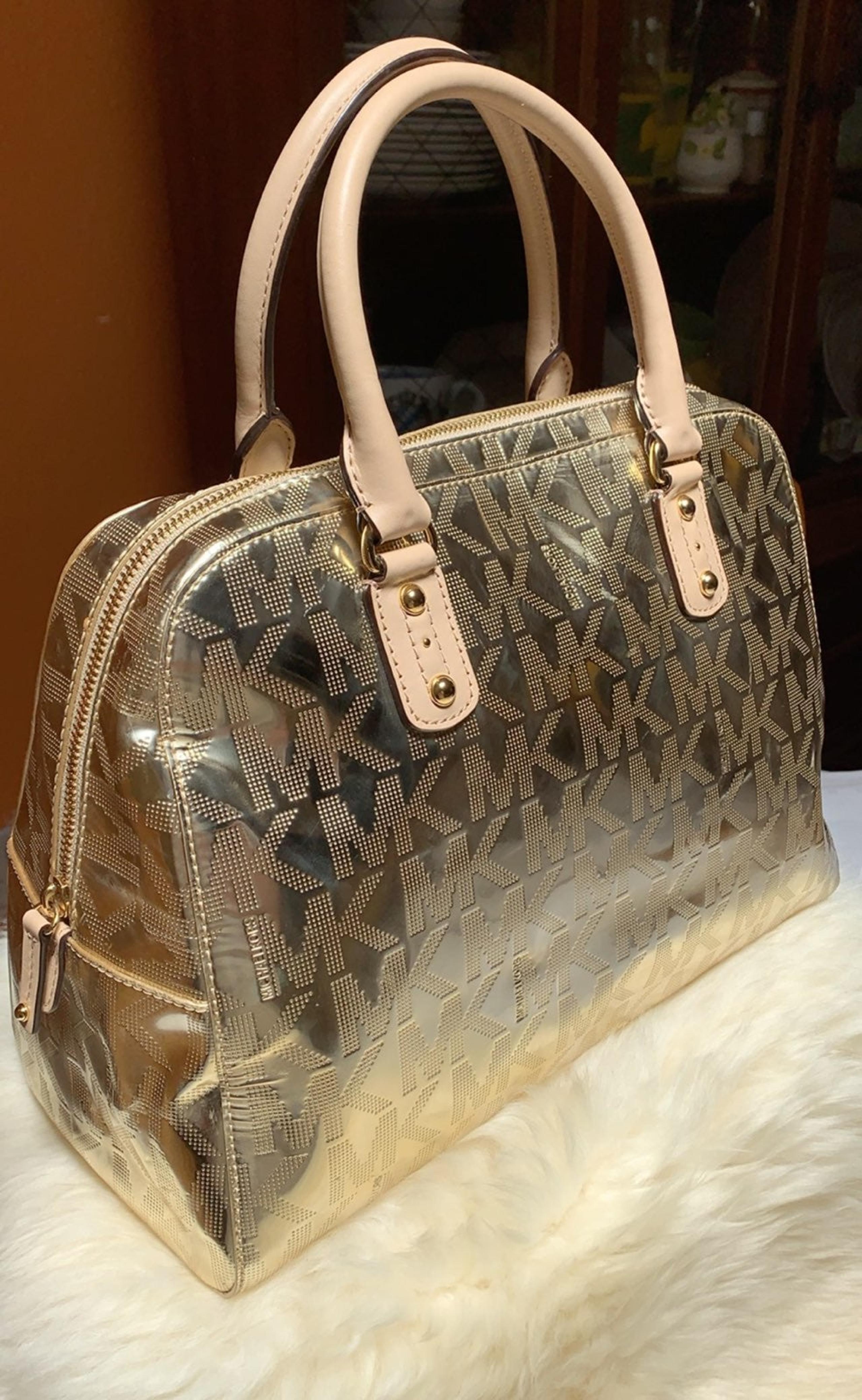Michael Kors Monogram Gold Handbag