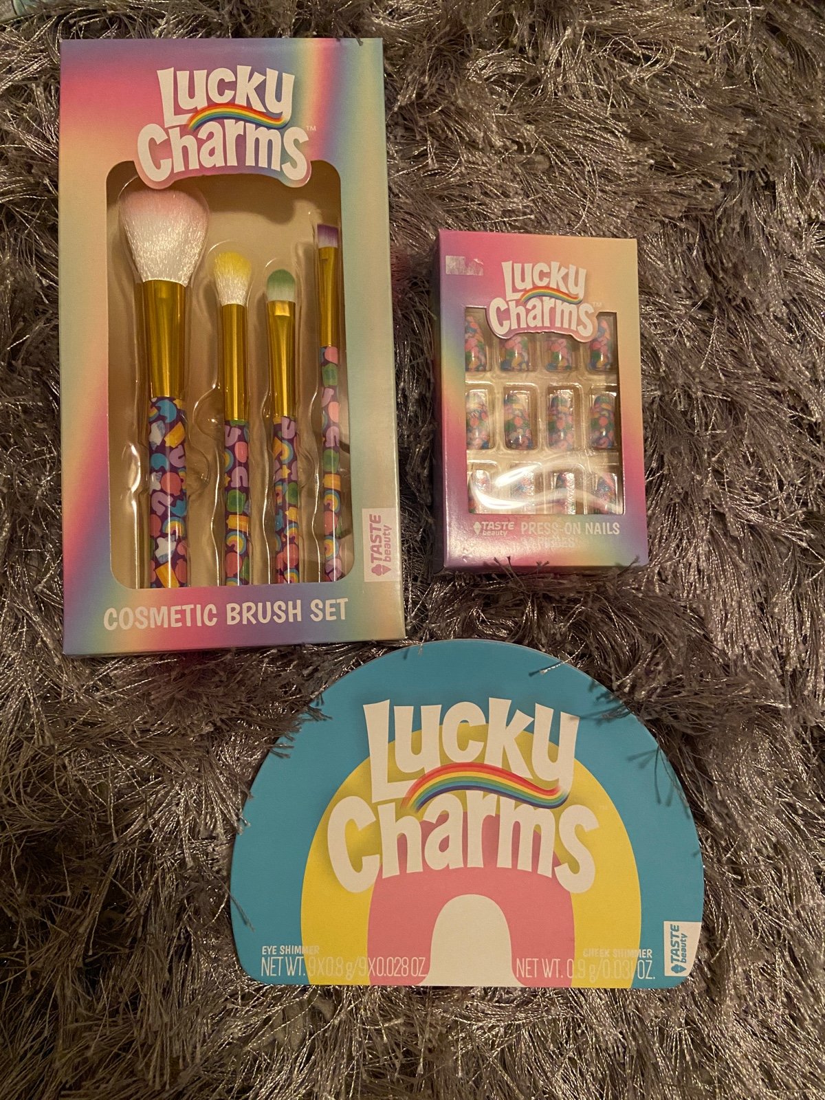 Lucky charms makeup set nails brushes new