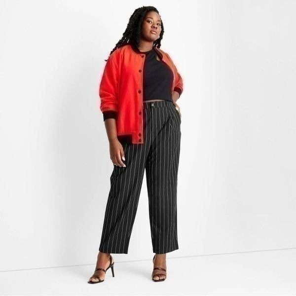 Front Pleated Pants - Future Collective Kahlana Barfield Brown size 20W/22W