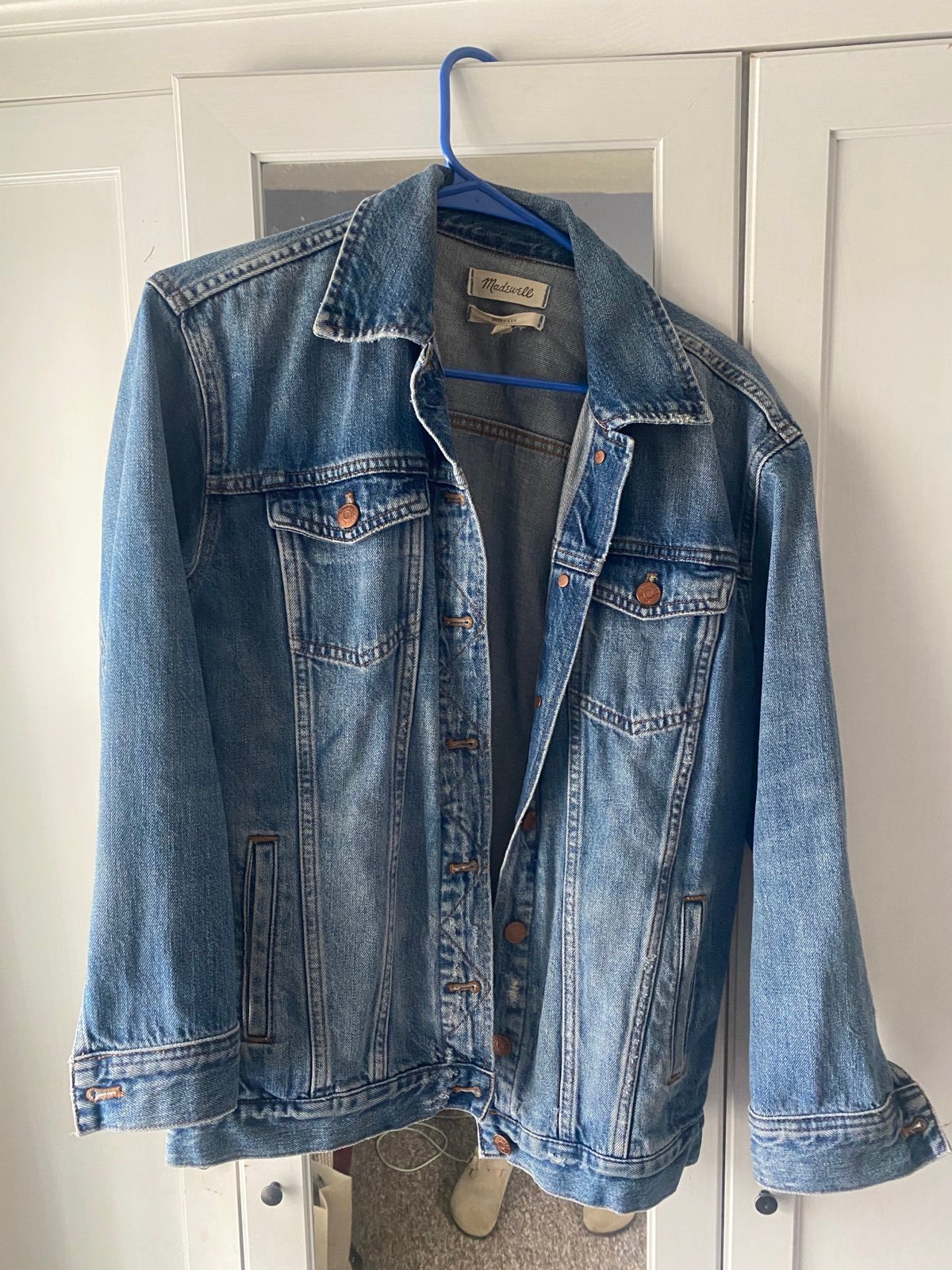 Madewell oversized boyfriend denim jacket