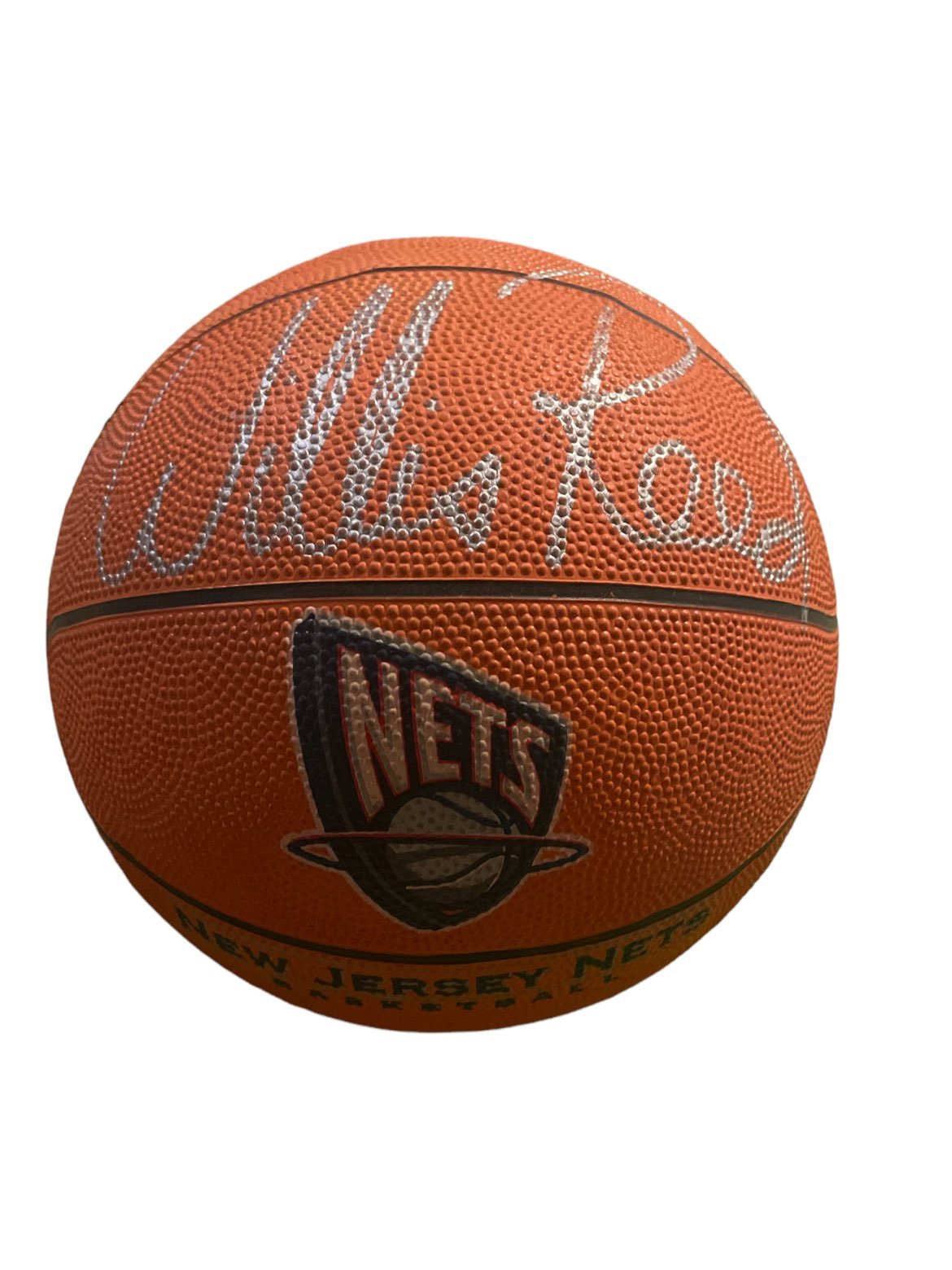 NBA Willis Reed Signed NJ Nets Basketball - NY Knicks - Hall of Fame - New York