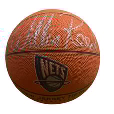 NBA Willis Reed Signed NJ Nets Basketball - NY Knicks - Hall of Fame - New York