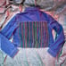 Denim Forever 21 Mardi Gras Fringed Cropped Jacket