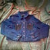 Denim Forever 21 Mardi Gras Fringed Cropped Jacket