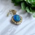 LARGE Vintage Gold Filled Boulder Opal Necklace