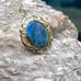 LARGE Vintage Gold Filled Boulder Opal Necklace