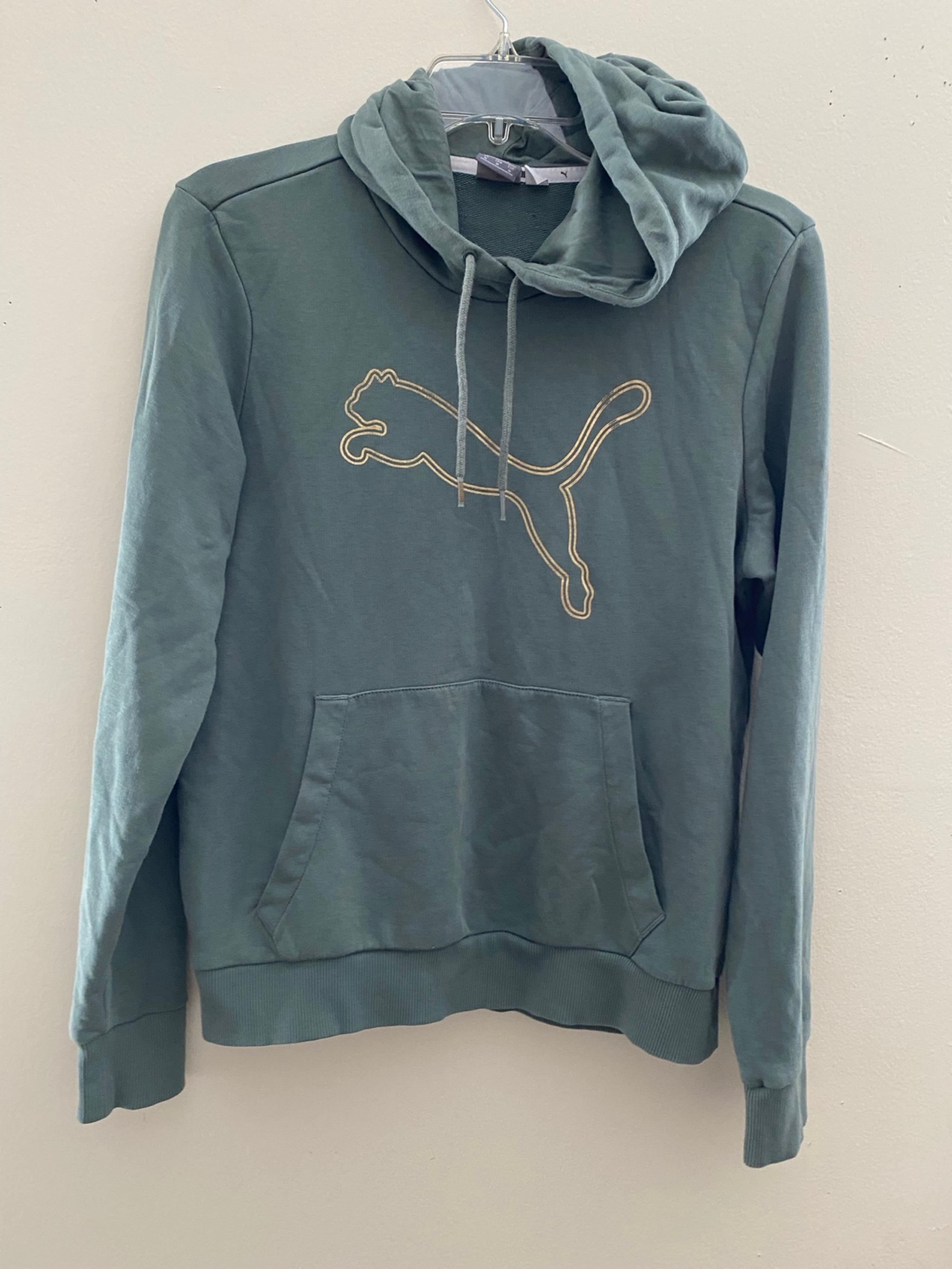Women PUMA Sweatshirt/ Hoodie. Color : Green