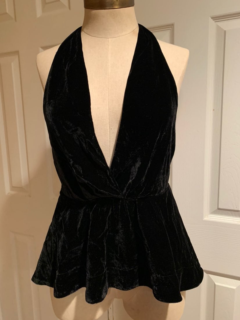 Velvet Halter top