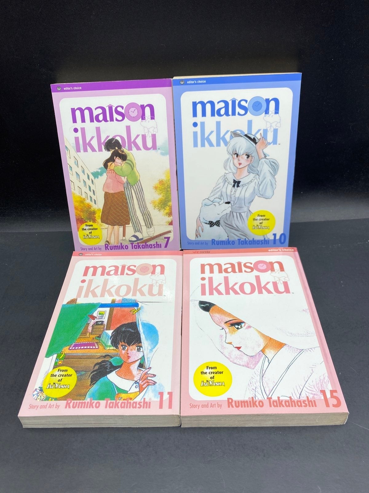 Maison Ikkoku manga vol 7, 10, 11, 15