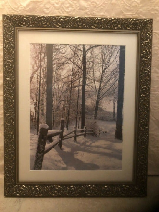 ORIGINAL WINTER SCENE PHOTOGRAPH - SEPIA
