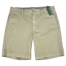 ORVIS Mens Angler Chino Shorts Beige Flat Front Stretch 3B46 Size 36 x 9 New