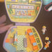 Vintage 1992 bluebird polly pocket fast food cafeteria toy playset