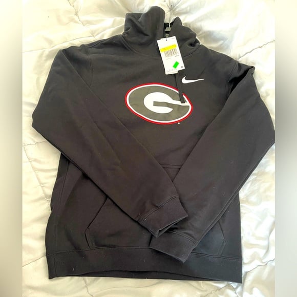 Nike Georgia Bulldogs Black Pullover Hoodie. Size Small