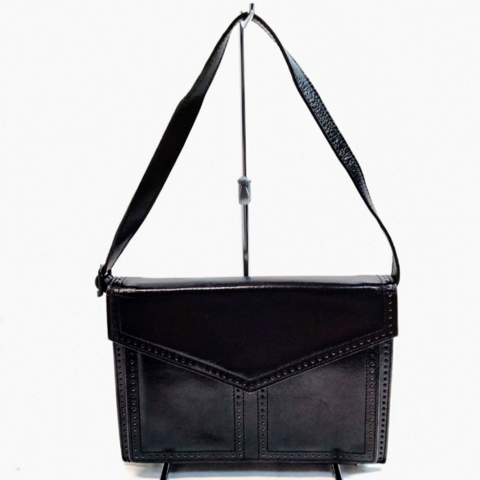 Yves Saint Laurent | Vintage 2-Way Black Leather Clutch Bag