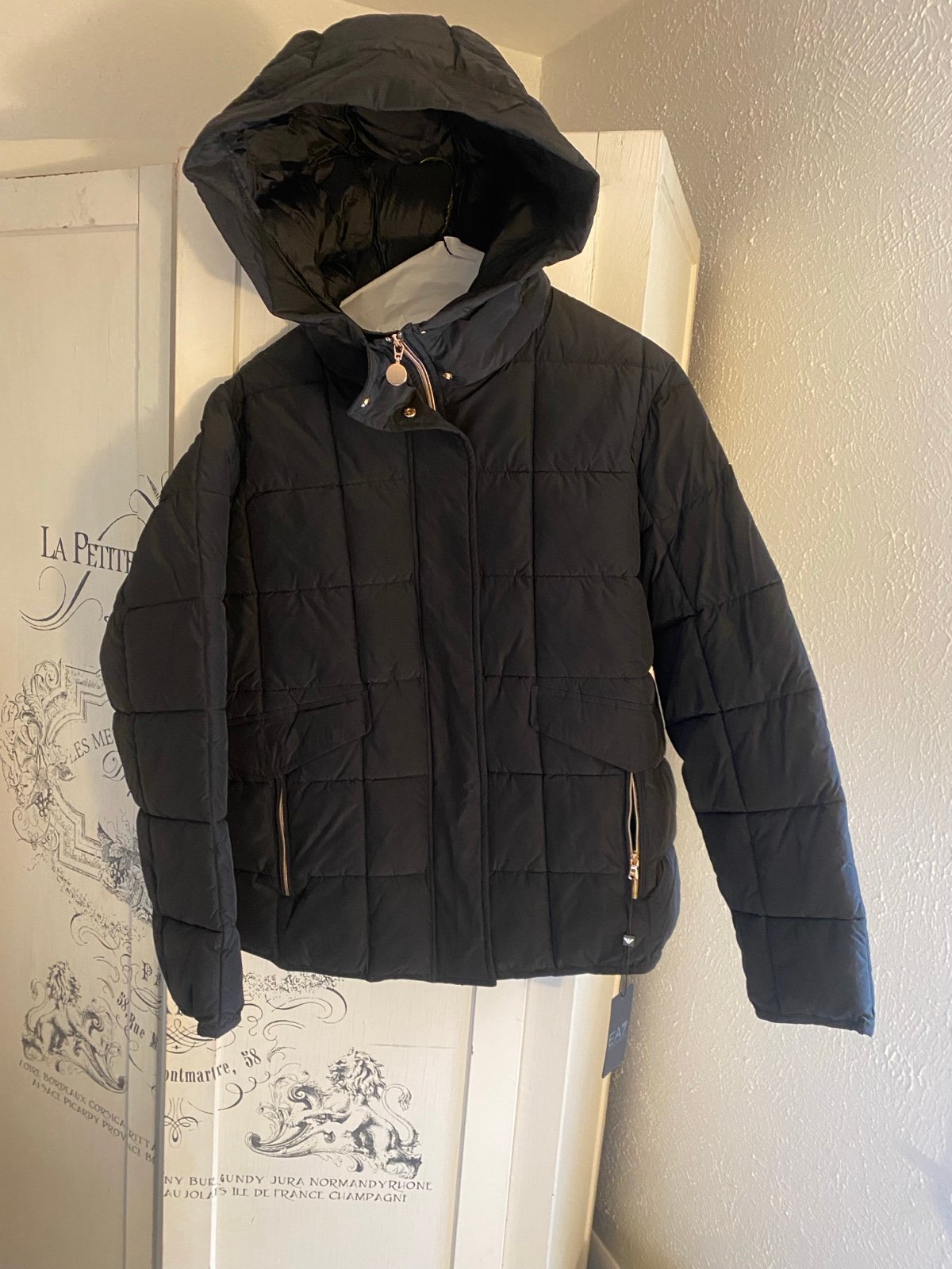 NWT Guaranteed Authentic Emporio Armani Quilted Coat- Lg
